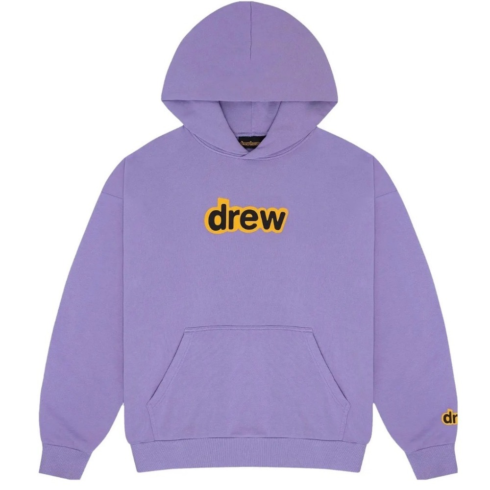 Drew House Secret Deconstructed Hoodie Lavender Sweatshirt Justin Bieber Medium